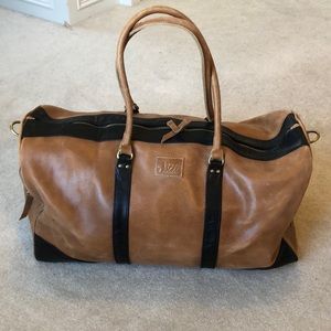 Sseko Brown Leather Duffel Bag